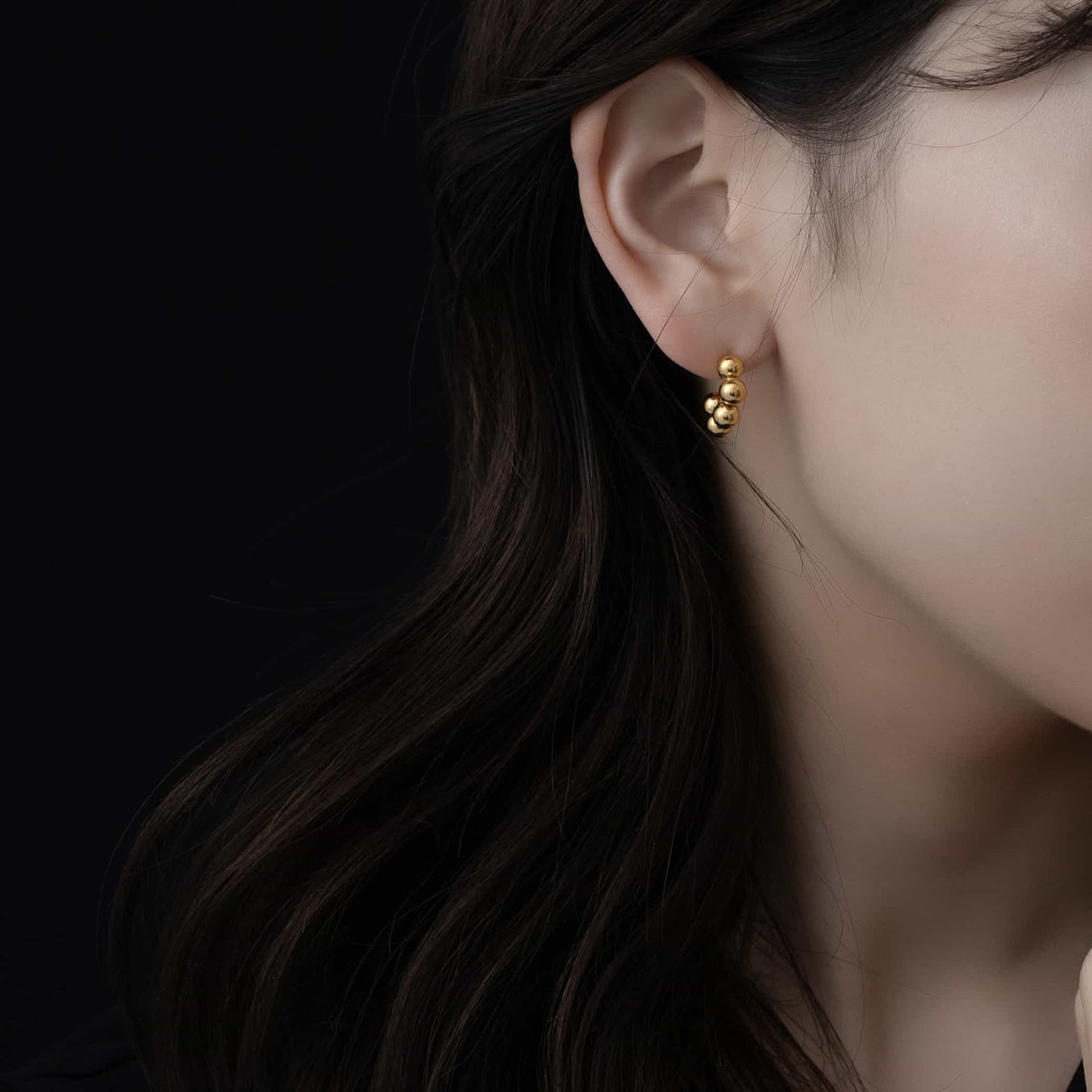 ball hoop earrings p54