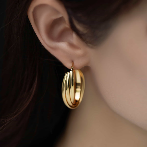 layered hoop earrings p93