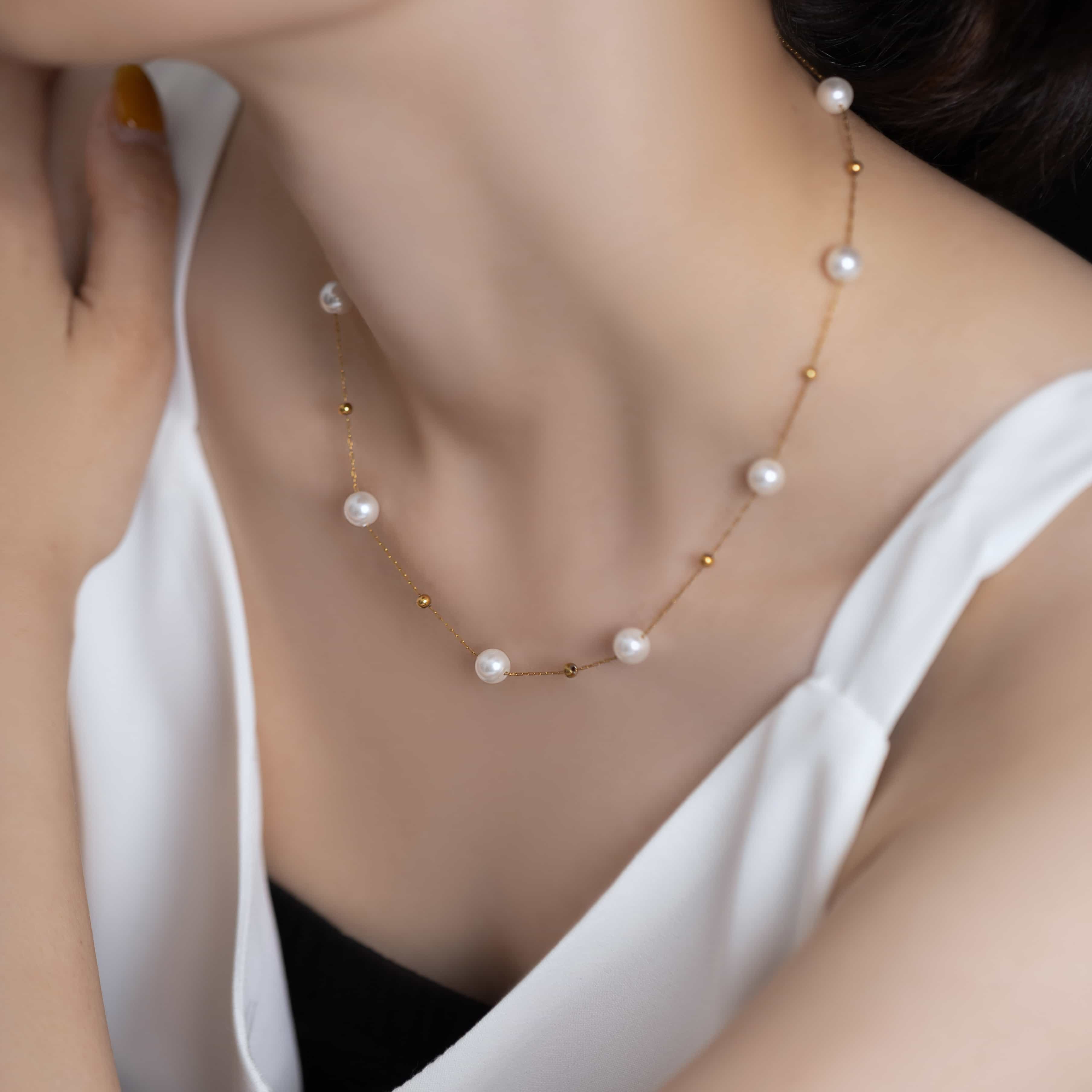 CHIGNON】マルチWAYパールチェーンネックレス | Selectshop
