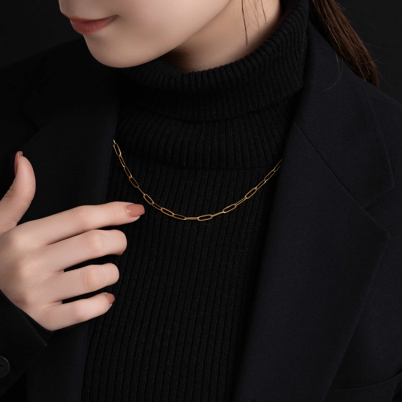 ロング パーツ ネックレス n87