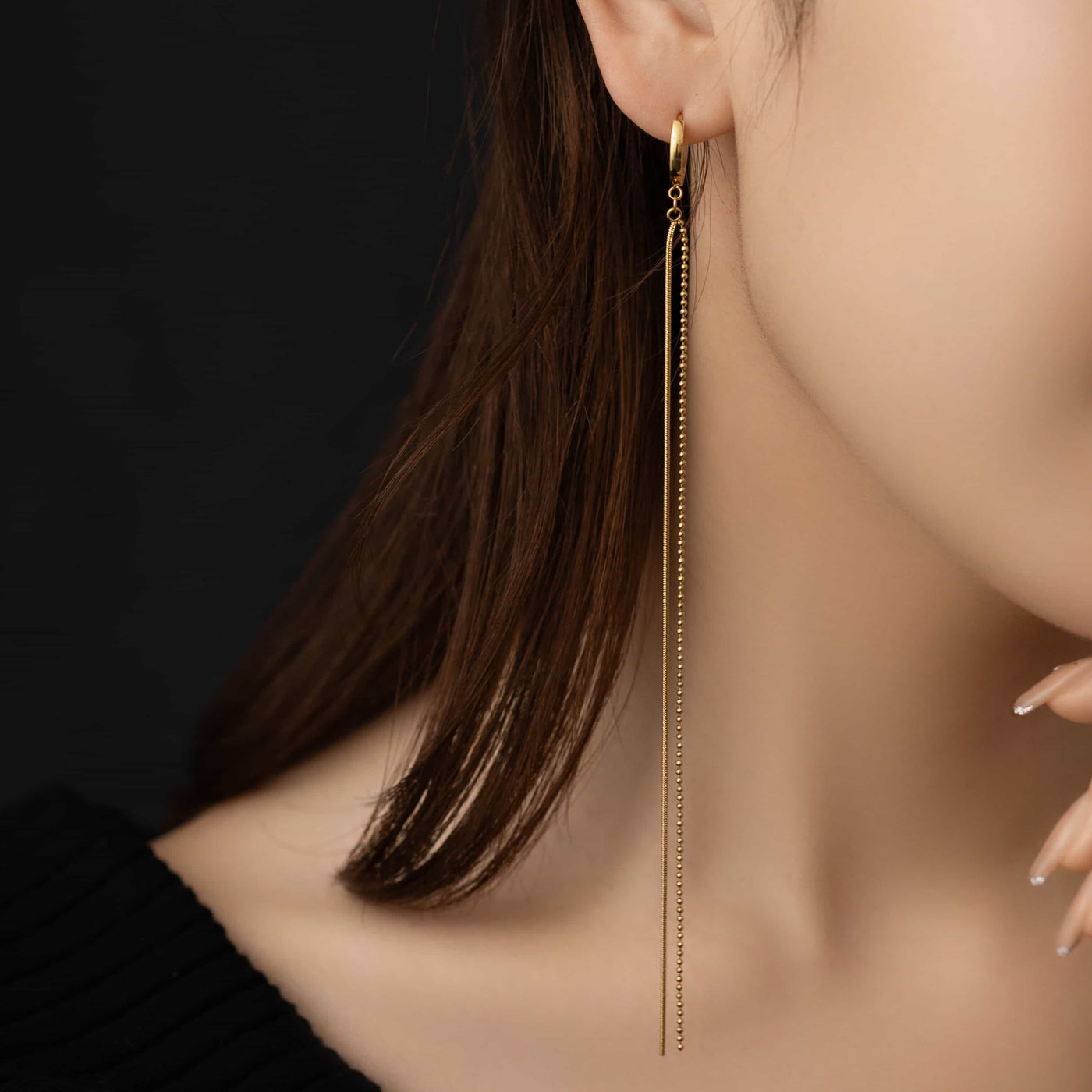 long chain earrings p56