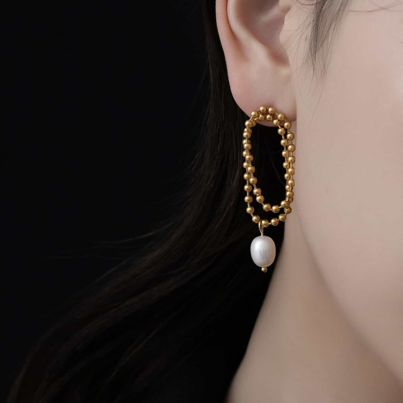 pearl chain earrings p57