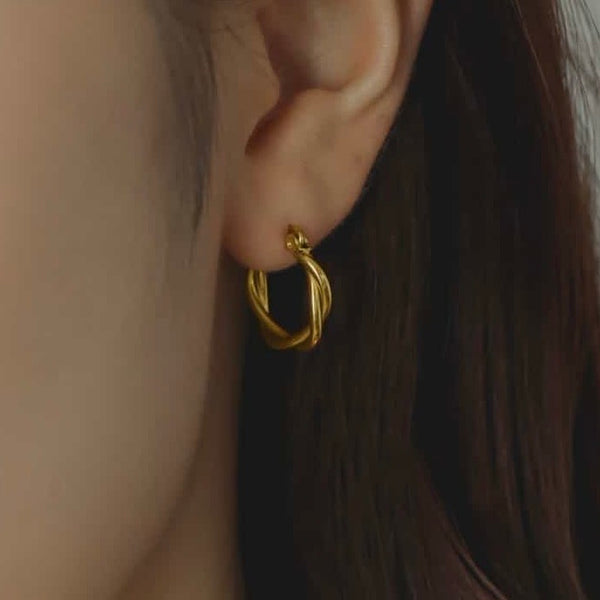 Twisted Hoop Earrings #p5