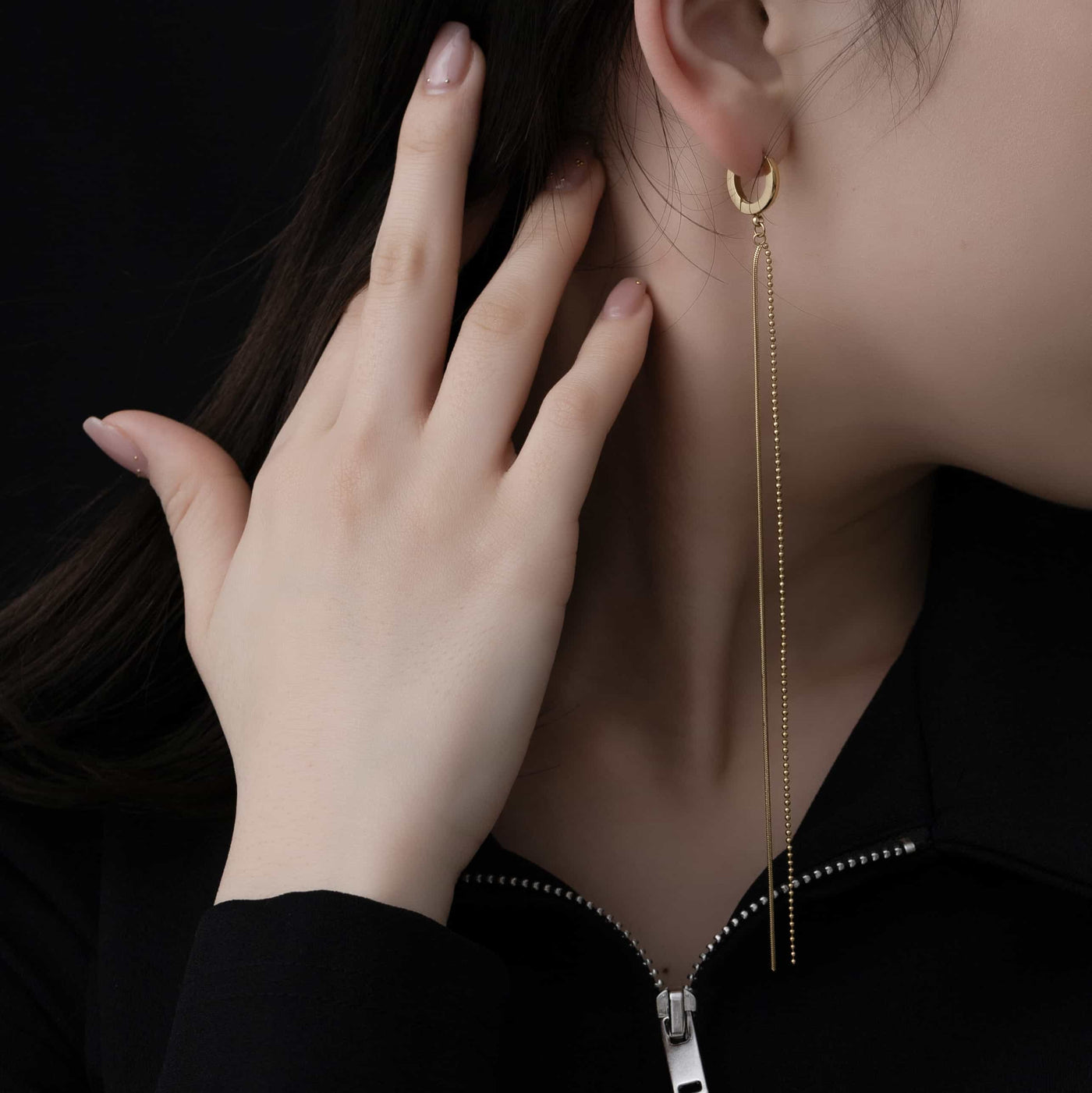 long chain earrings p56