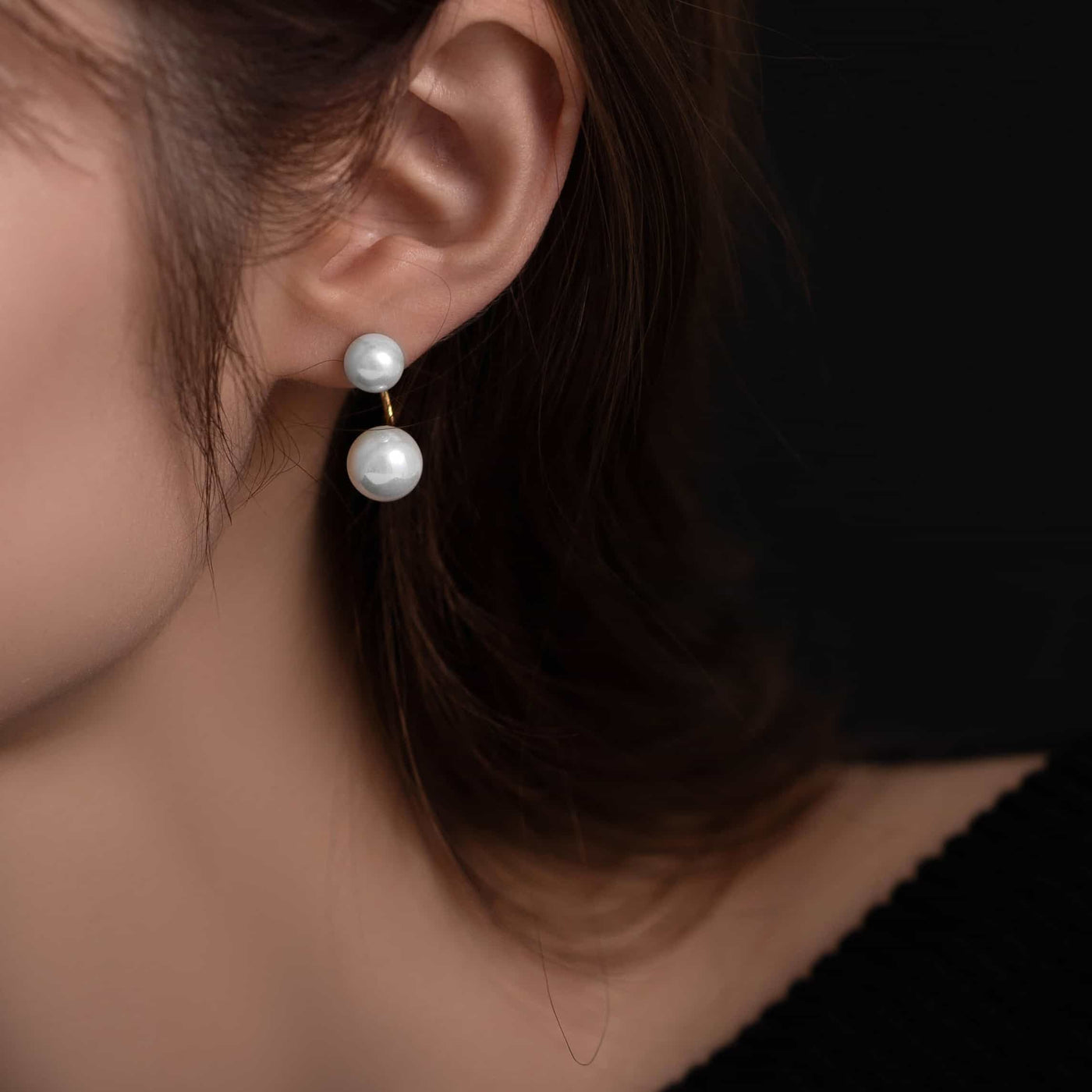 レイヤード パール ピアス p111