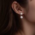 レイヤード パール ピアス p111