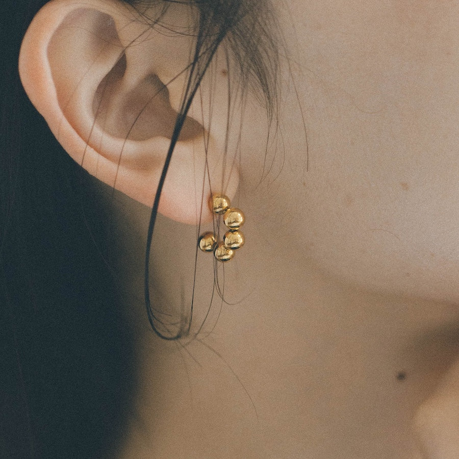 ball hoop earrings p54