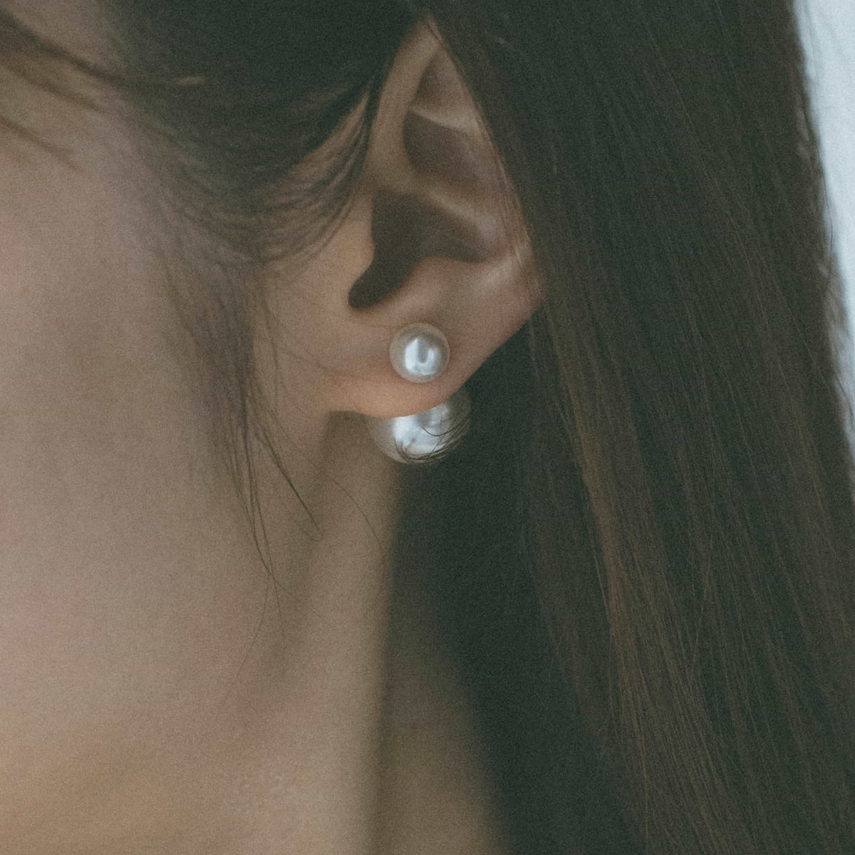 ダブル パール ピアス p120