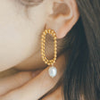 pearl chain earrings p57