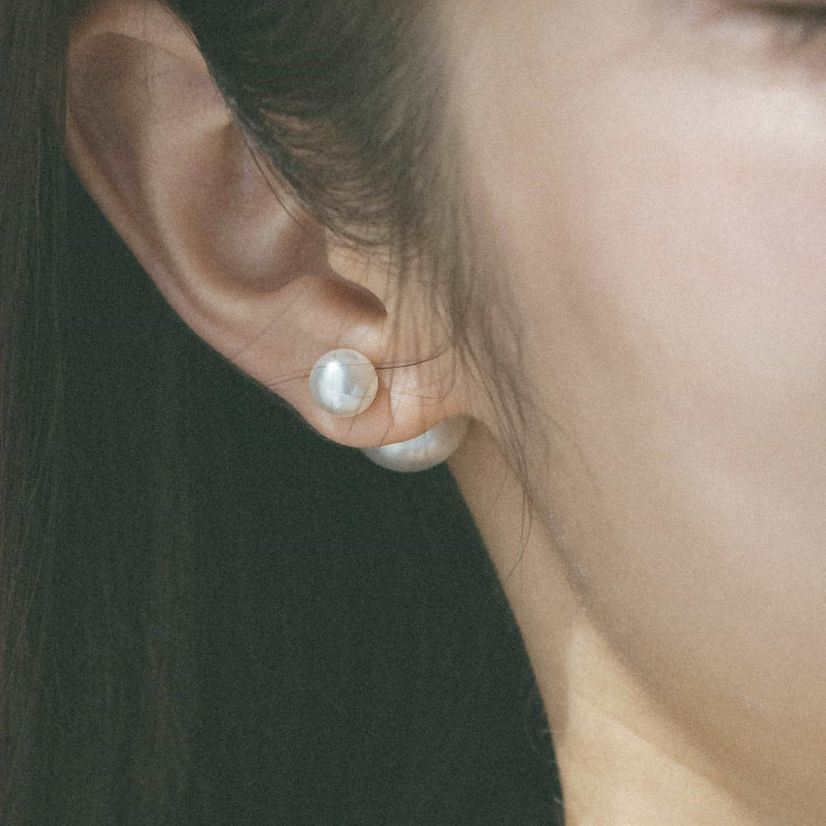 ダブル パール ピアス p120