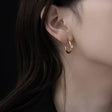 Zirconia hoop earrings p30