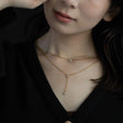 レイヤー ジルコニア ネックレス n57