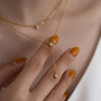 レイヤー ジルコニア ネックレス n57