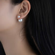 ダブル パール ピアス p120
