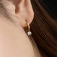 Zirconia hoop earrings p28
