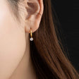 Zirconia hoop earrings p28