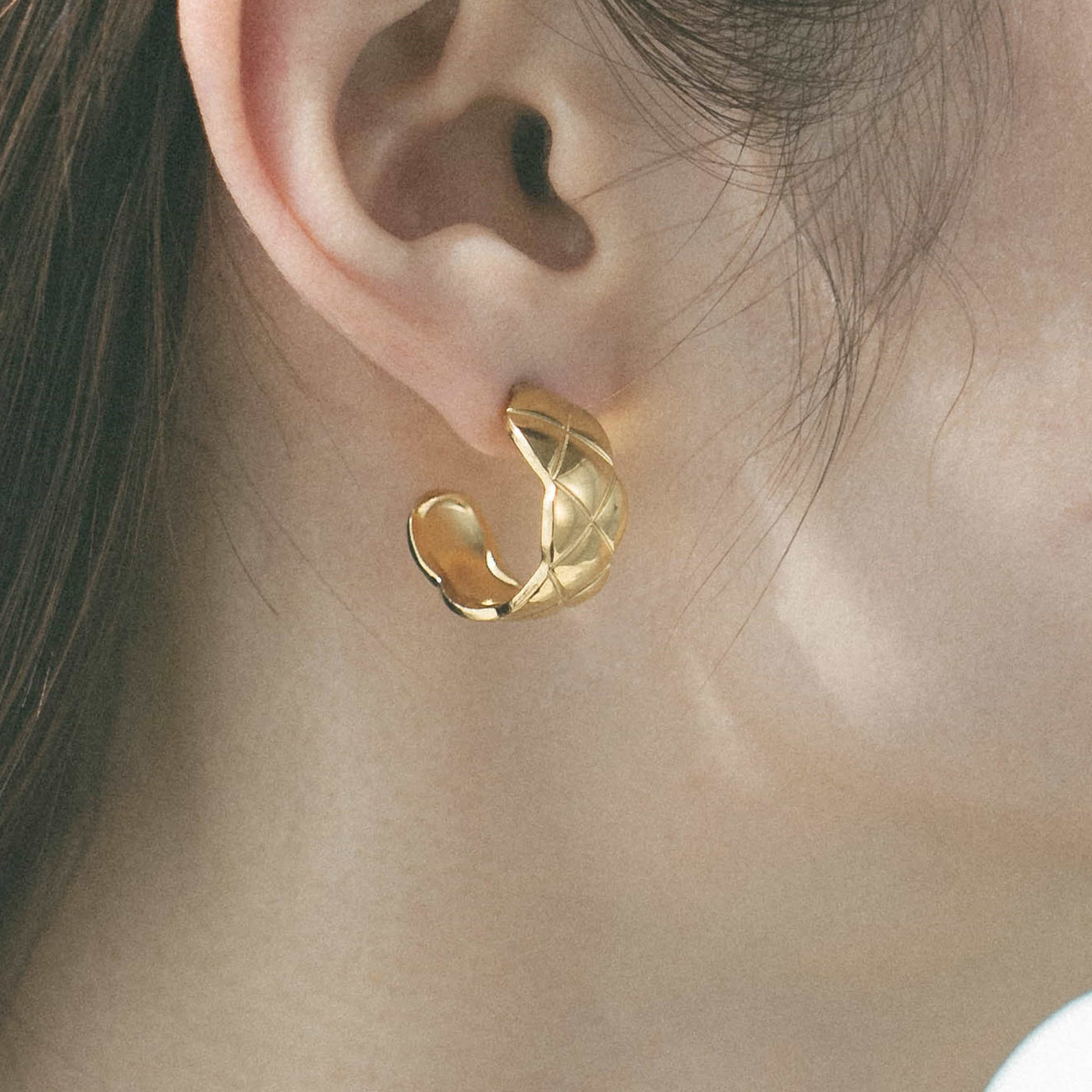 キルティング フープ ピアス p29