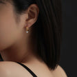 Zirconia hoop earrings p28