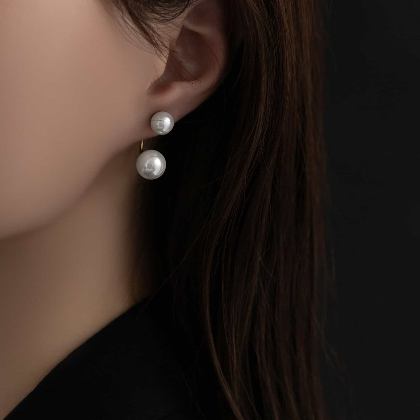 レイヤード パール ピアス p111