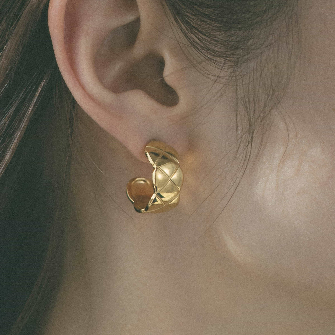 キルティング フープ ピアス p29