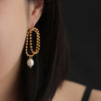 pearl chain earrings p57