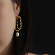 pearl chain earrings p57