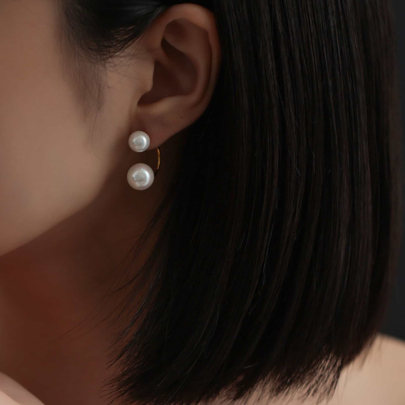 レイヤード パール ピアス p111