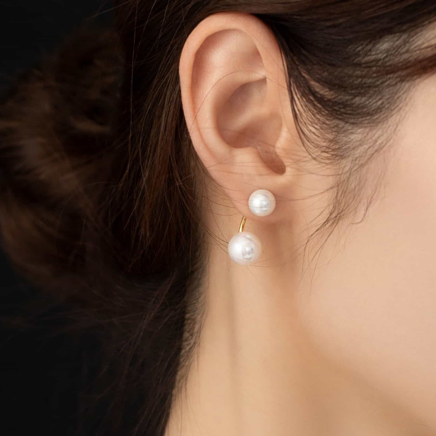レイヤード パール ピアス p111
