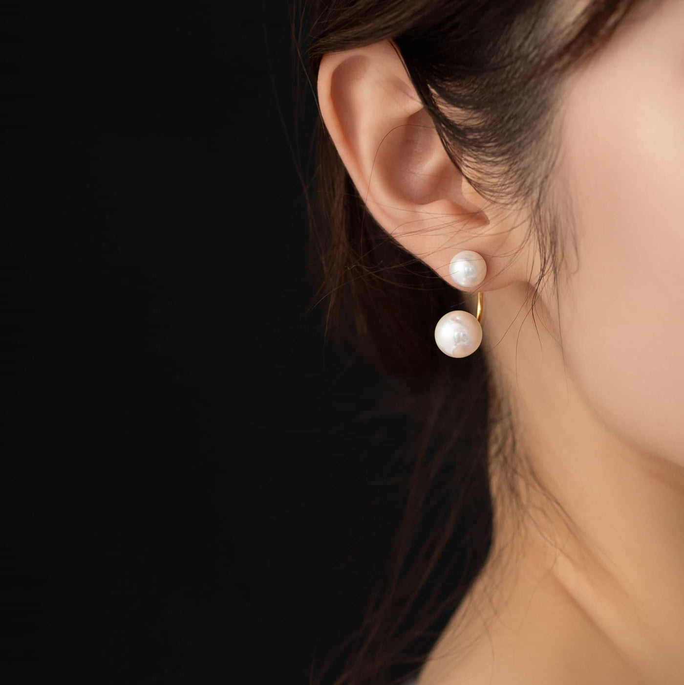 レイヤード パール ピアス p111