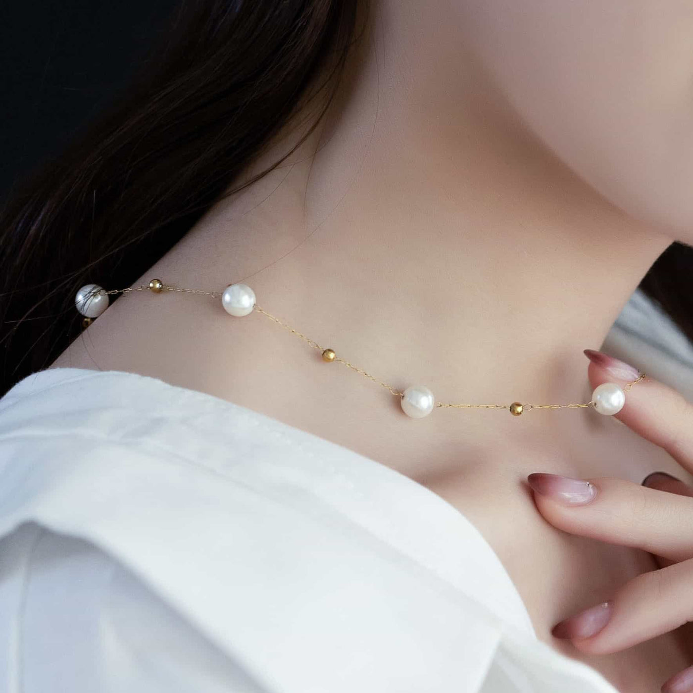 パール ネックレス n46