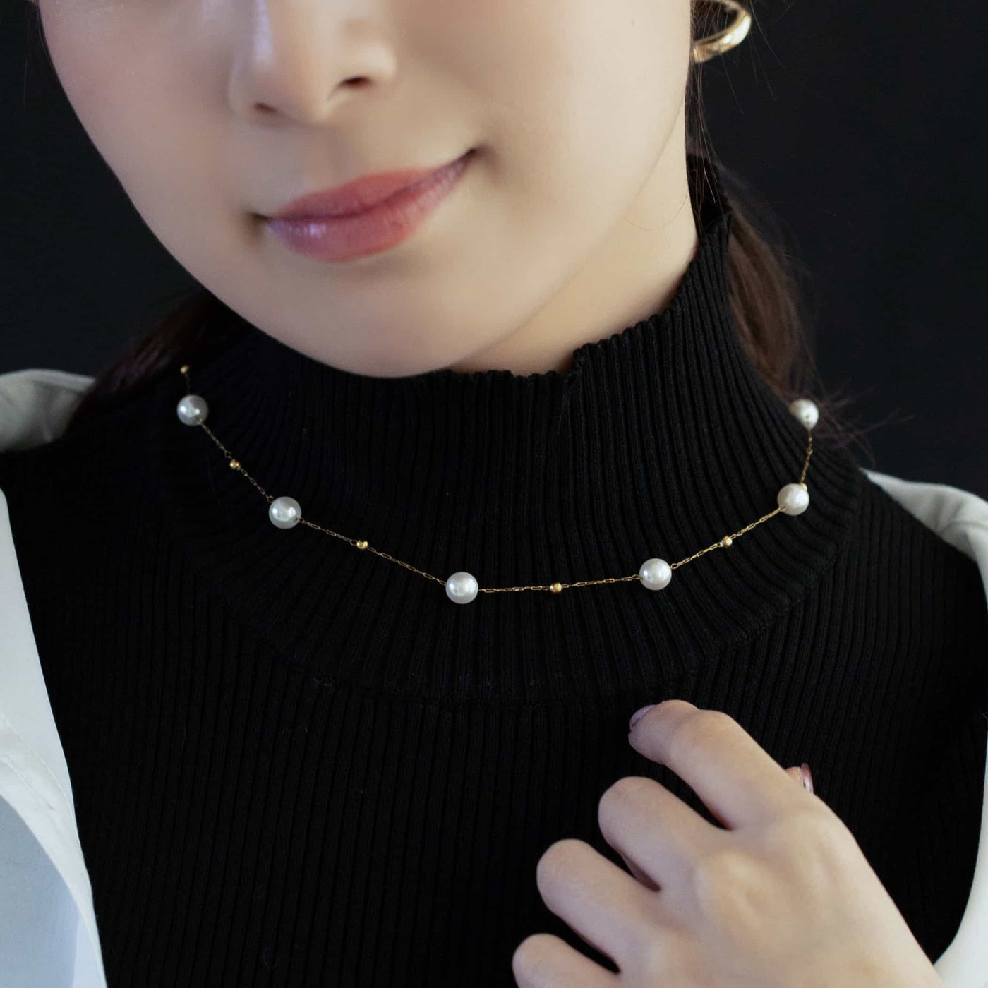 パール ネックレス n46