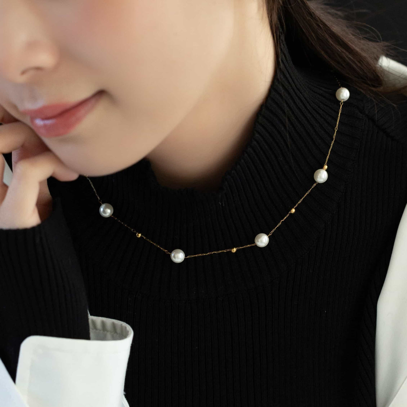 パール ネックレス n46