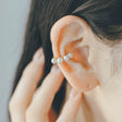 quilted hoop ear cuff e16