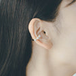 quilted hoop ear cuff e16