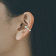 quilted hoop ear cuff e16
