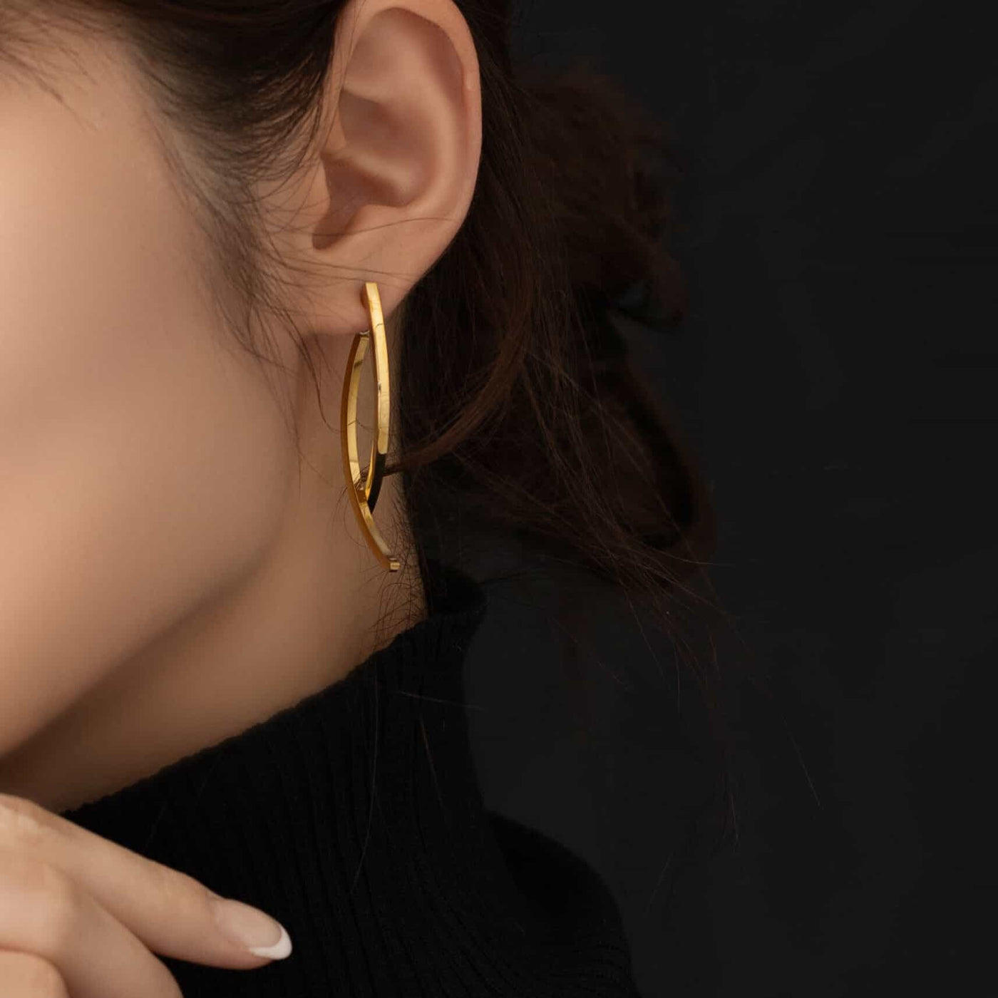 ナチュラル カーブライン ピアス p116