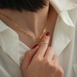 ロング パーツ ネックレス n87