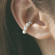 quilted hoop ear cuff e16