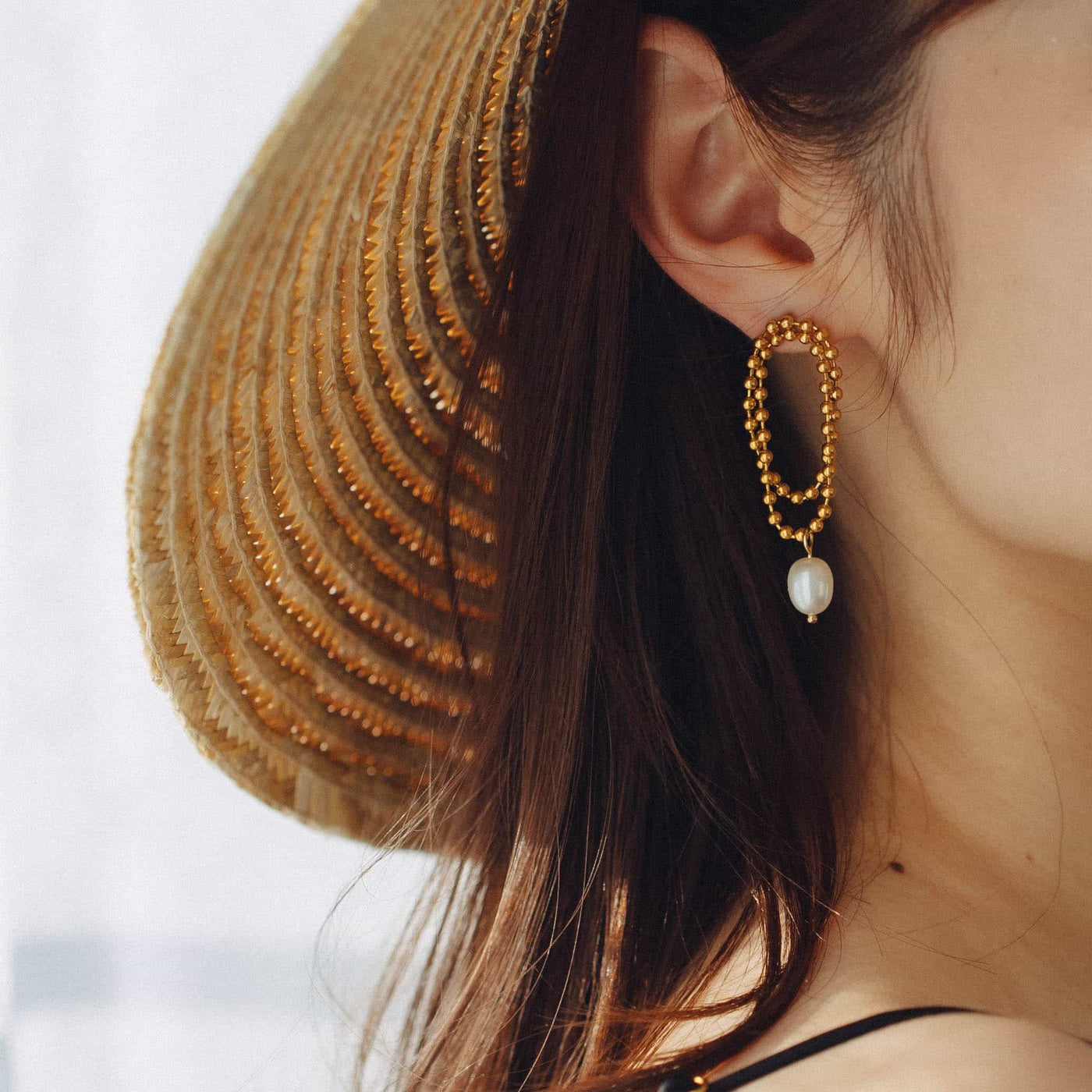 pearl chain earrings p57