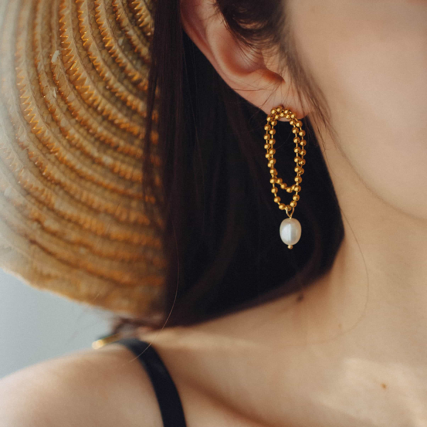 pearl chain earrings p57