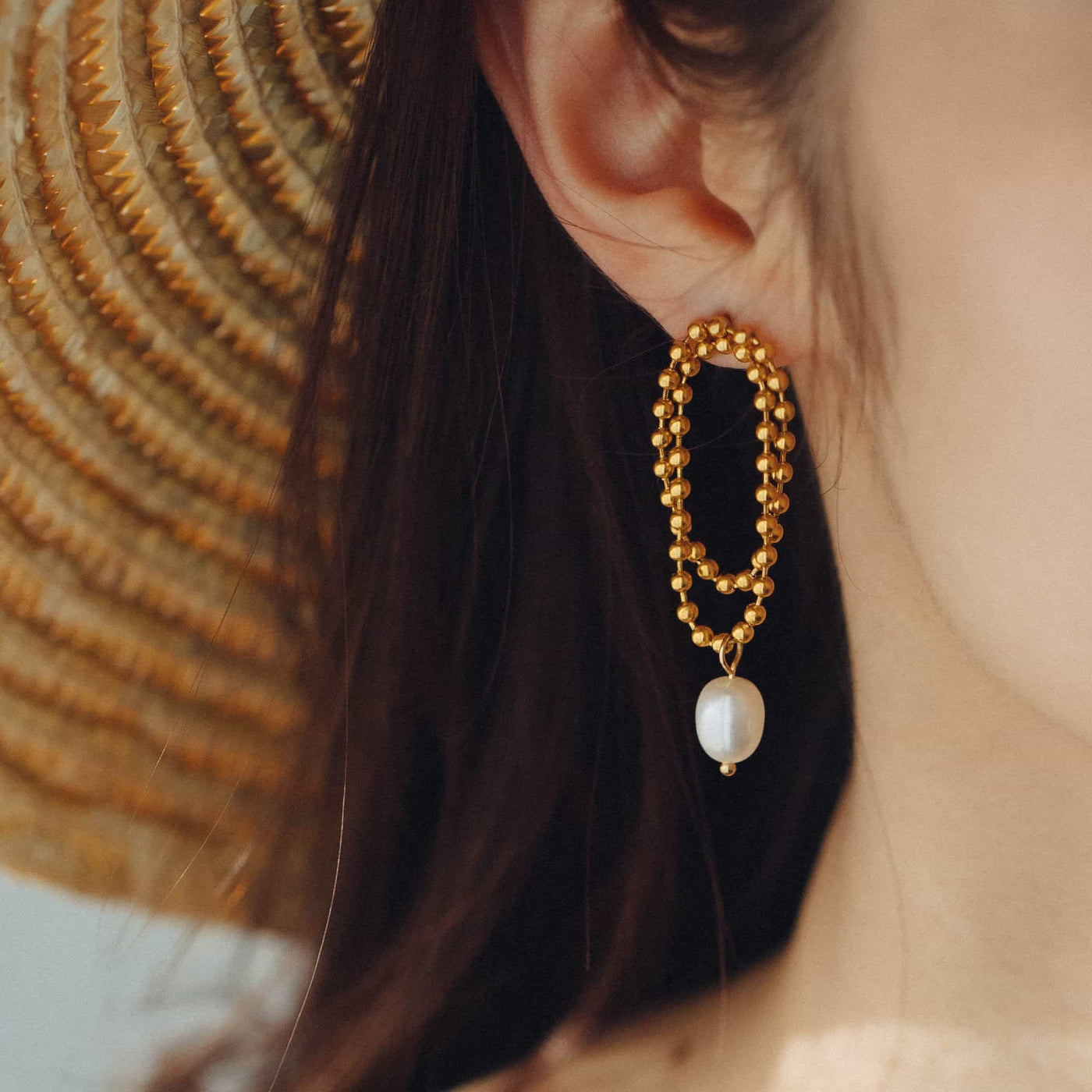 pearl chain earrings p57