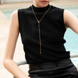 ロング ノット ネックレス n31