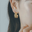 キルティング フープ ピアス p29