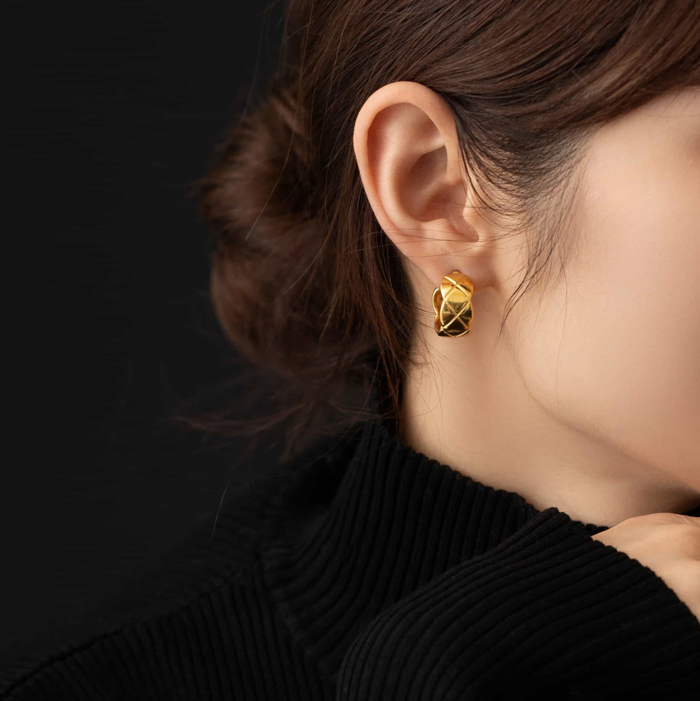 キルティング フープ ピアス p29
