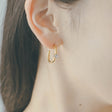 Zirconia hoop earrings p30