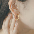 Zirconia hoop earrings p30