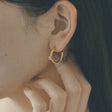 Zirconia hoop earrings p30
