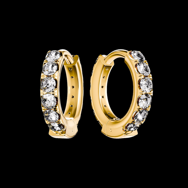 Zirconia hoop earrings p18