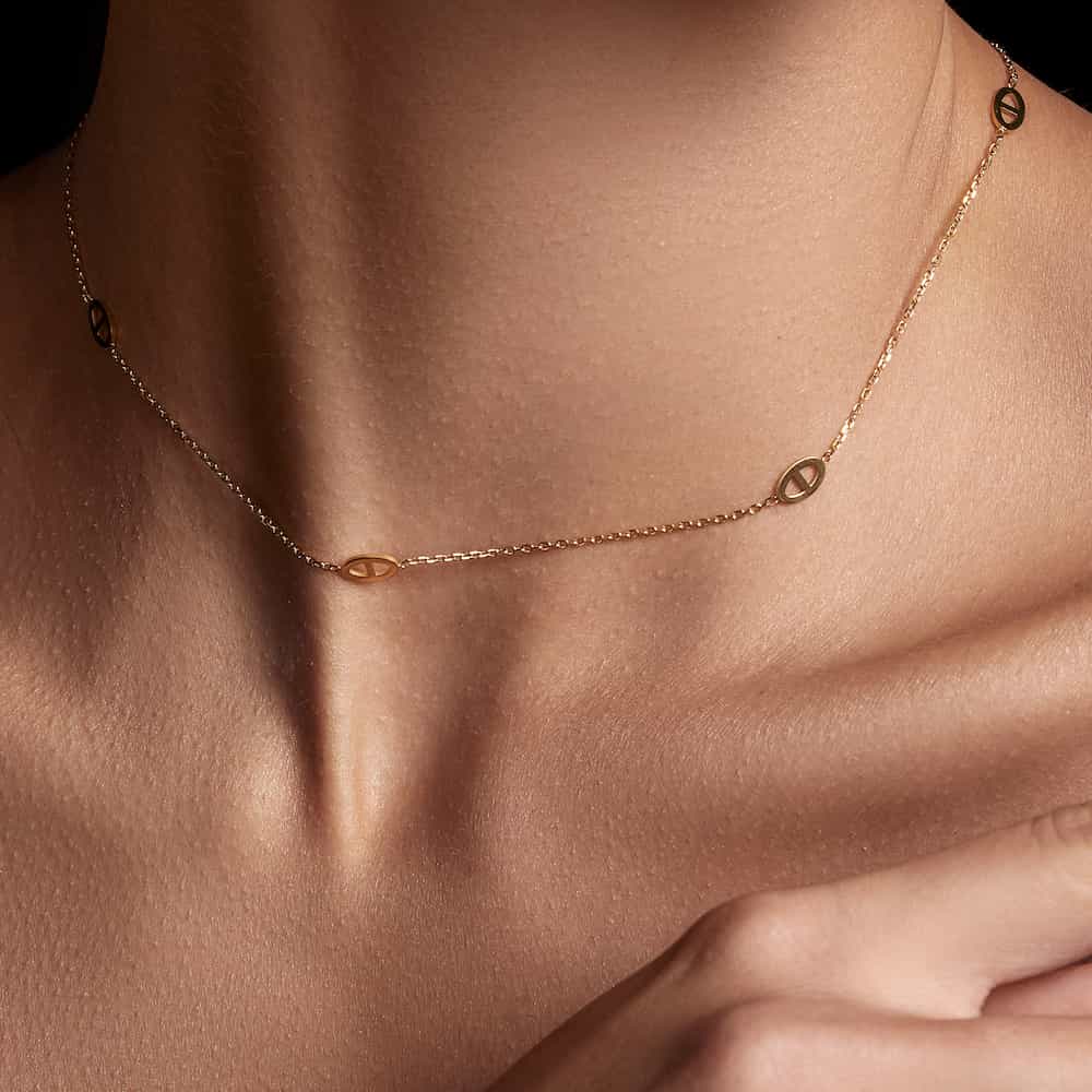 anchor chain necklace n63