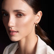 Zirconia hoop earrings p28